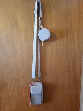 Montana West Beige Crossbody Phone Bag